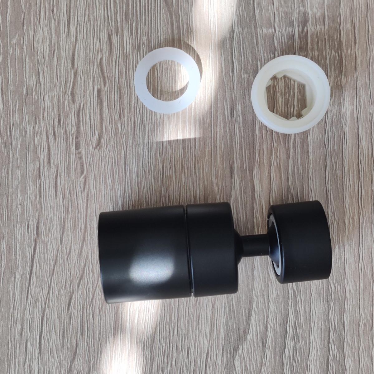 Поворотний аератор на кухонний кран 2 режими Lanfey CH-030 Чорний (2404) - фото 9