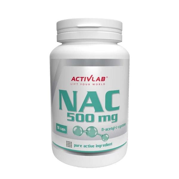Ацетилцистеин NAC для спорта Activlab NAC 500 мг 90 Caps