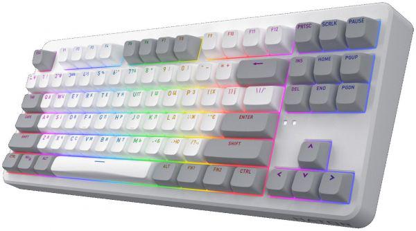 Клавіатура Hator Rockfall 3 Mecha TKL Wireless Orange White (HTK851UA) - фото 2 Клавіатура Hator Rockfall 3 Mecha TKL Wireless Orange White (HTK851UA) - фото 2