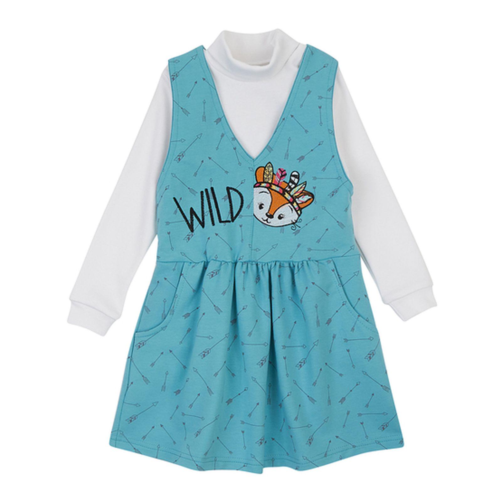 Комплект дитячий ЛяЛя з сарафану та гольфу 116 см (К15ДВ121)