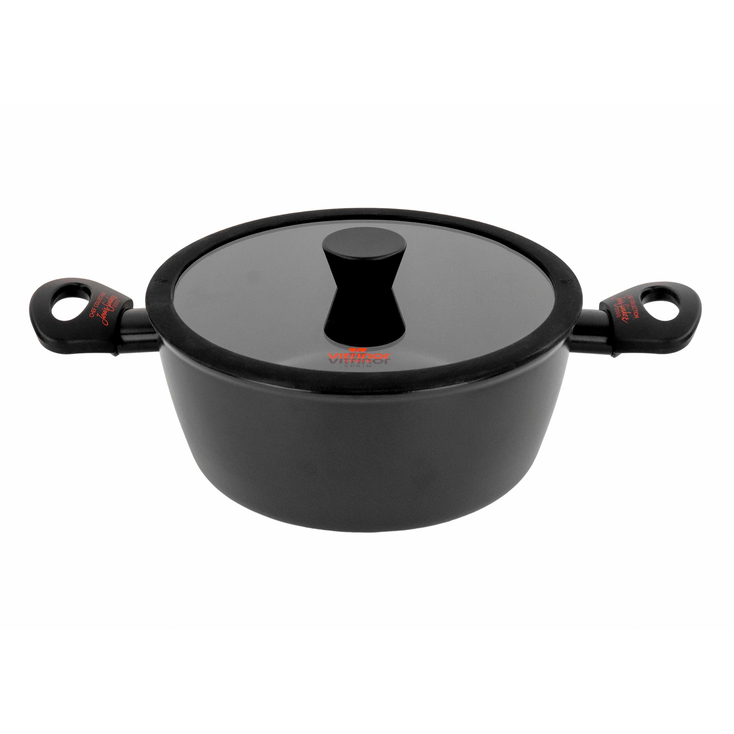 Каструля з кришкою Vitrinor CHEF COLLECTION з антипригарним покриттям 24 см 3,8 л (2112161) - фото 3 Каструля з кришкою Vitrinor CHEF COLLECTION з антипригарним покриттям 24 см 3,8 л (2112161) - фото 3