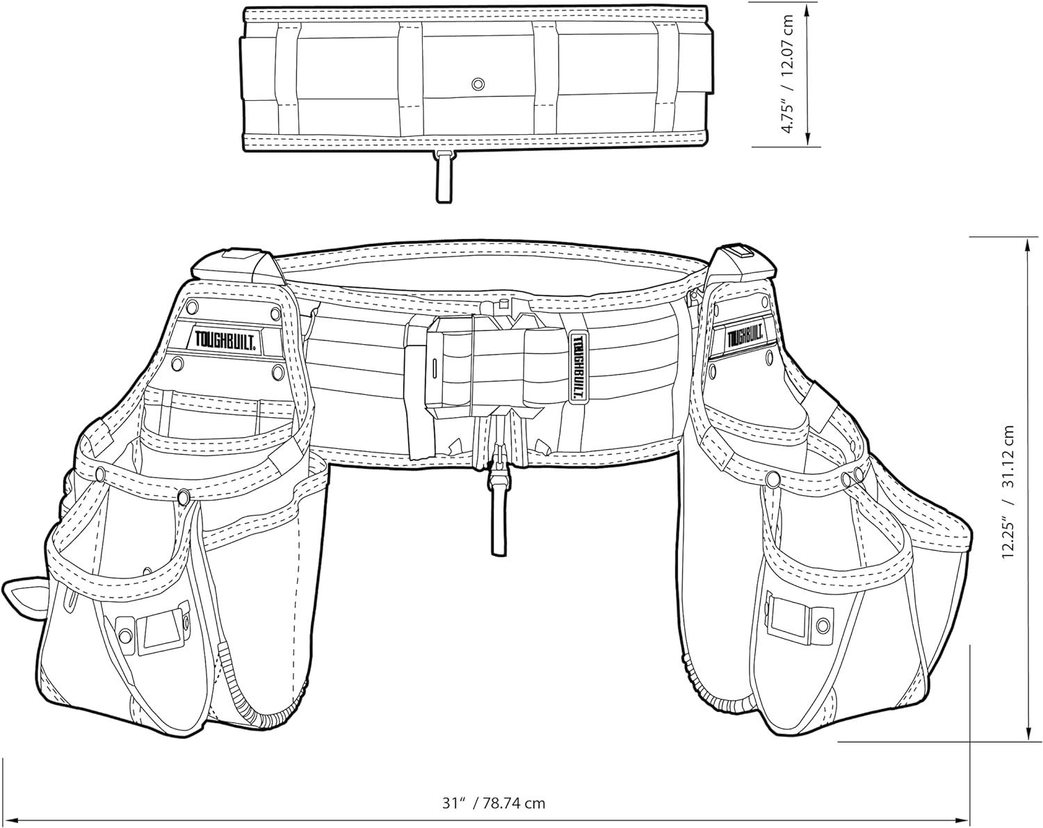 Ремни и сумки ToughBuilt Tradesman для строительных инструментов 3 пр. (TB-CT-111-3P-CEA) - фото 9