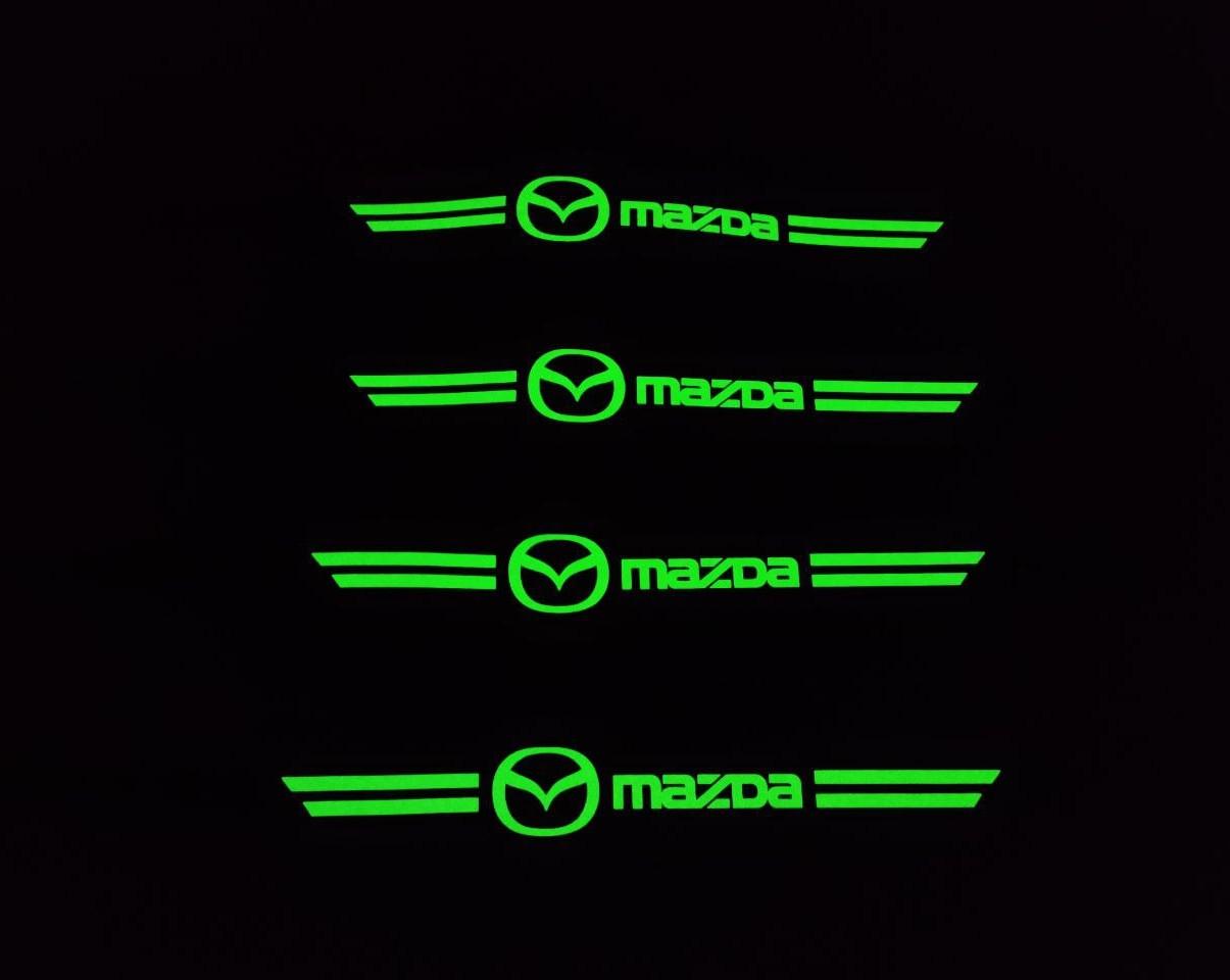 Пленка защитная накладка на пороги фосфорная для Mazda 4 шт. Черный карбон (2019710599) - фото 2 Пленка защитная накладка на пороги фосфорная для Mazda 4 шт. Черный карбон (2019710599) - фото 2