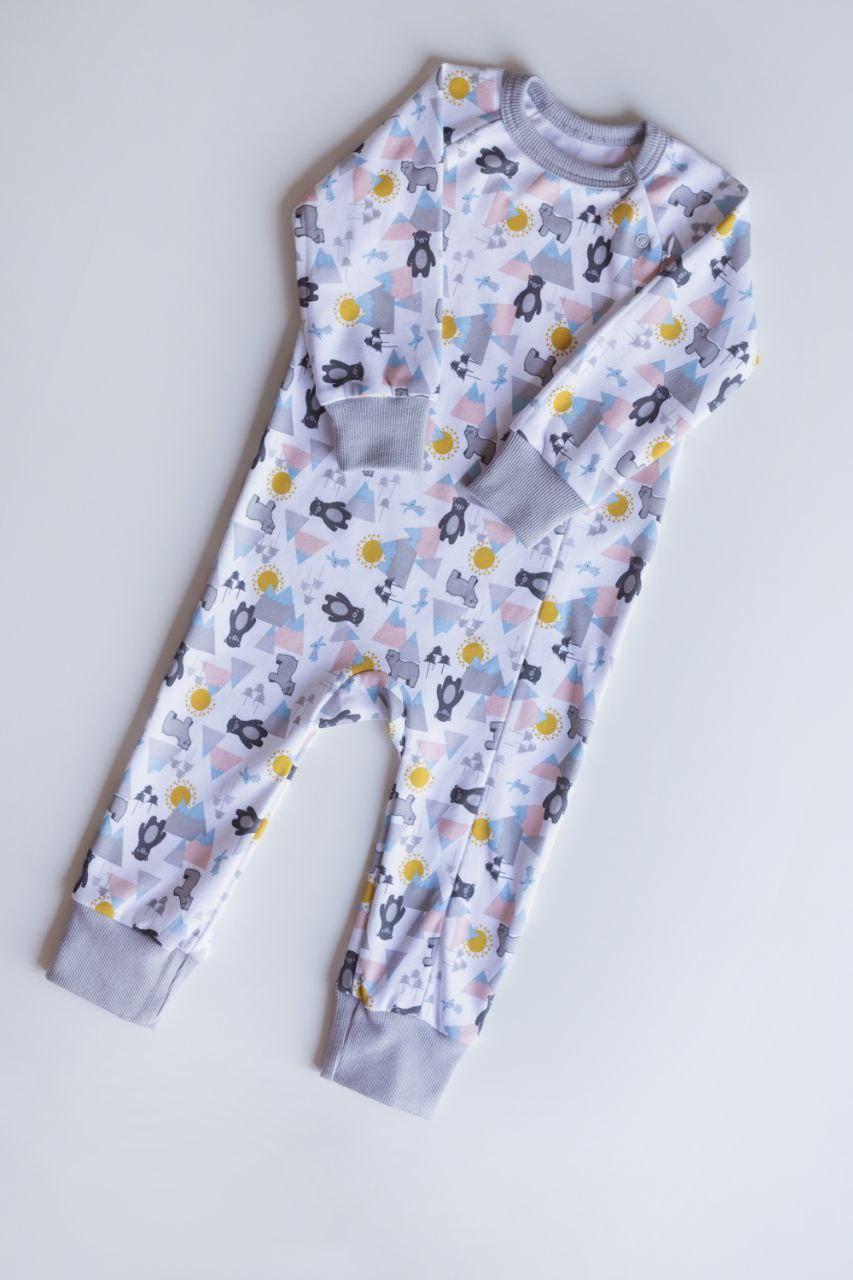 Ромпер на молнии интерлок Мишки 92 см (2678624165)