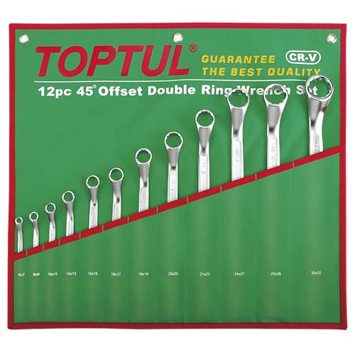 Набор накидных ключей Toptul GAAA1202 метрические 6-З2 мм с углом 45° 12 шт. (106-112-GAAA1202)