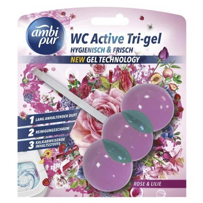 Туалетный блок для унитаза Ambi Pur WC Active Rose&Lilie 45 г (1622792306) Туалетный блок для унитаза Ambi Pur WC Active Rose&Lilie 45 г (1622792306)