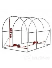 Теплиця Косичка Стандарт 2х3 м труба оцинкована 20х20 мм плівка UV-4 120 мкм (kosichka-2-3-120) - фото 5