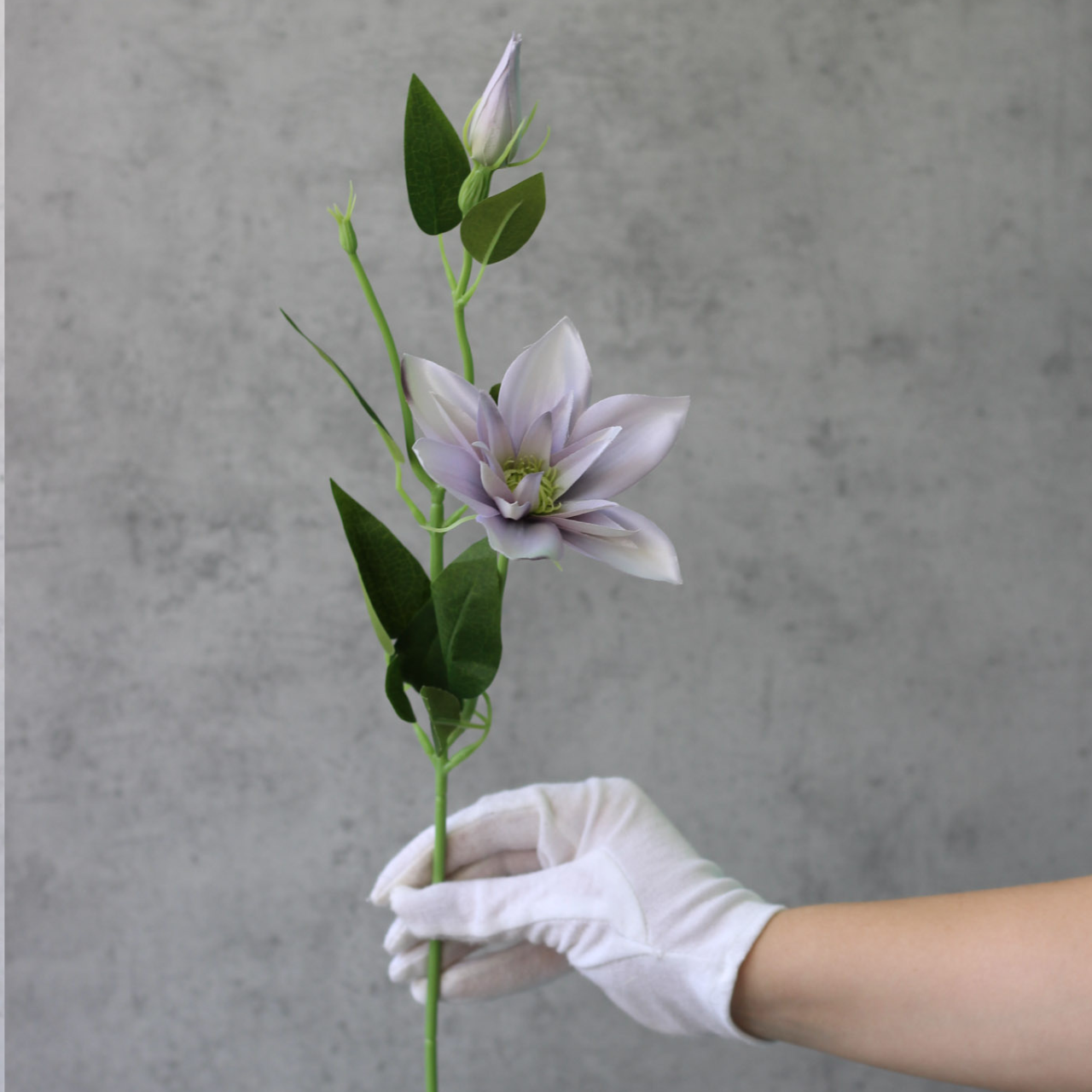 Искусственная ветвь Клематис 45 см Светло-фиолетовый (2451496069)