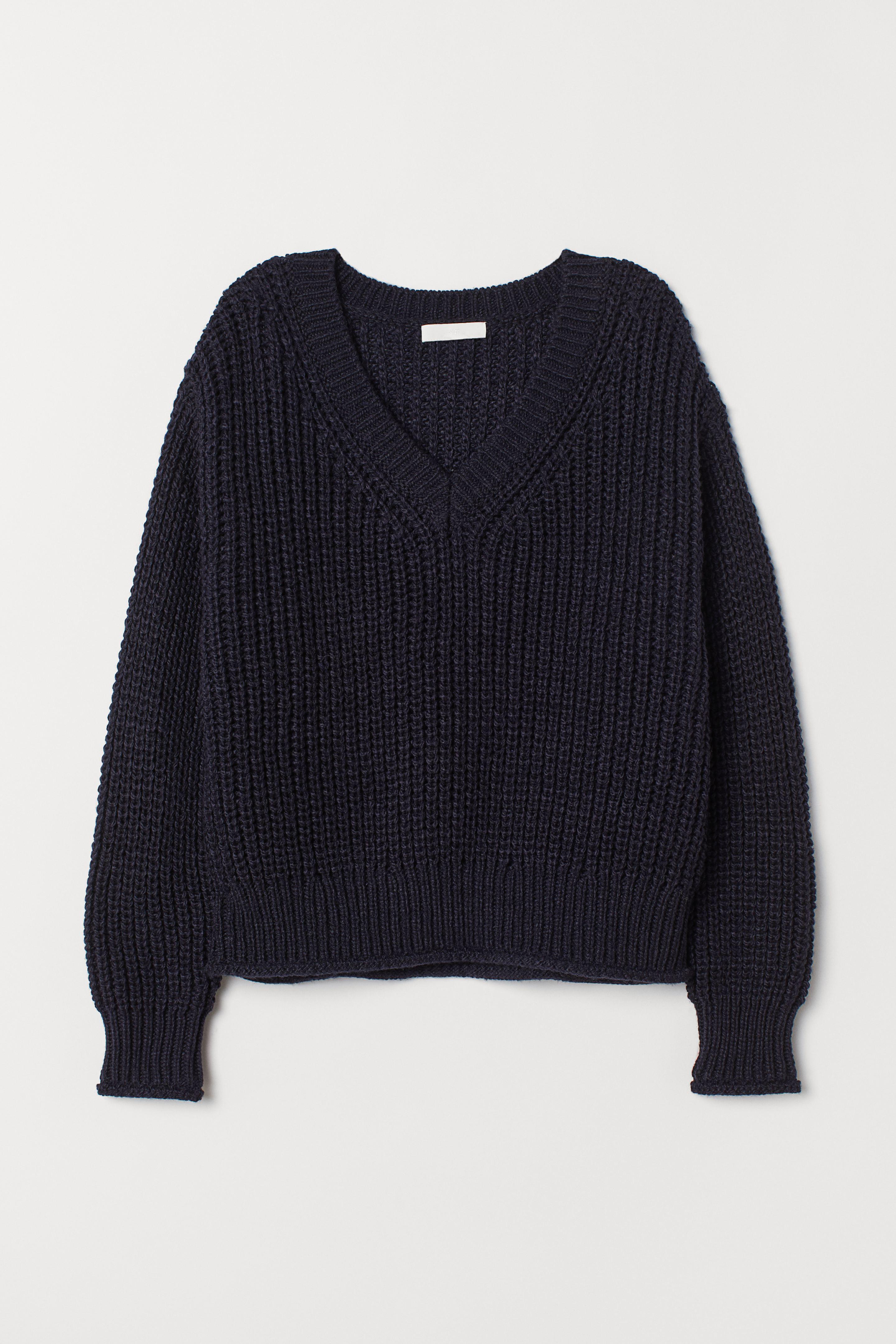 Джемпер H&M L Темно-синий (6979929)