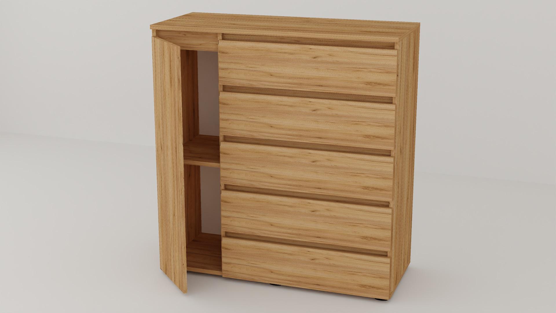 Комод Алекса СН-15/55 105х55х111 см Дуб крафт золотий