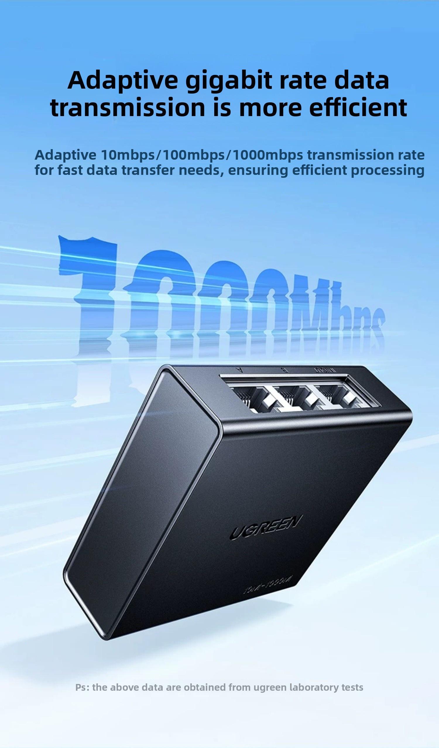 Перемикач мережевий Ugreen 2x1/1x2 1000 мбіт/с 3 порти Чорний (55472) - фото 12 Перемикач мережевий Ugreen 2x1/1x2 1000 мбіт/с 3 порти Чорний (55472) - фото 12