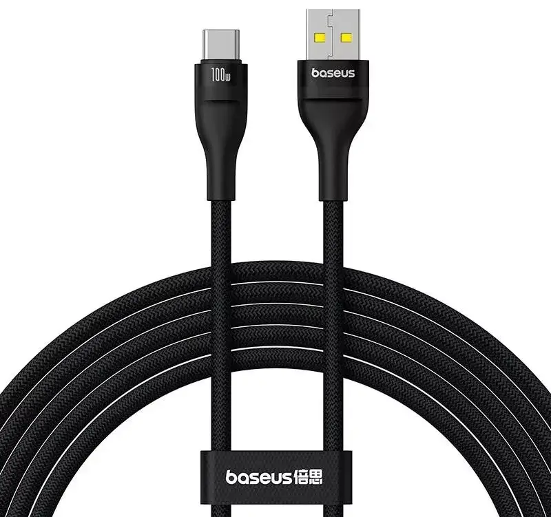 Кабель BASEUS Flash 2 Charging Cable USB to Type-C P10311804111-01 100W 2 м Black