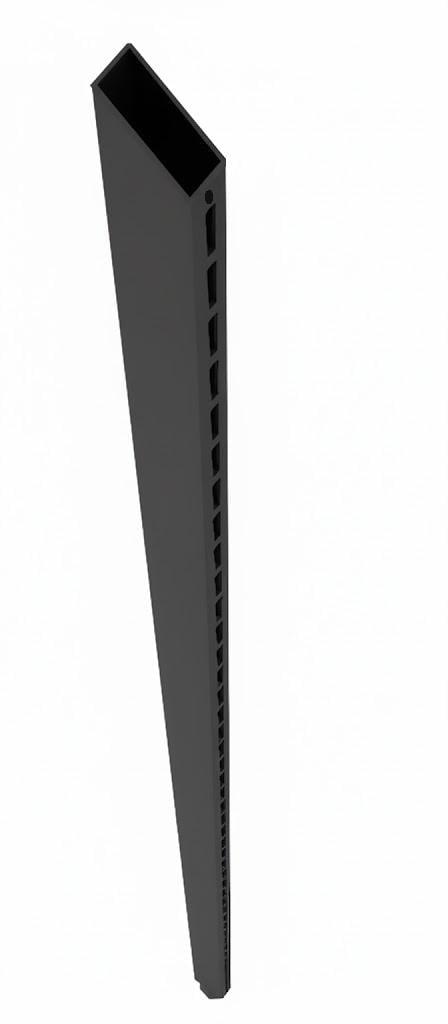 Стійка до гардеробної системи Highline з перфорацією 2300 мм Чорний (ST-2300-BL)