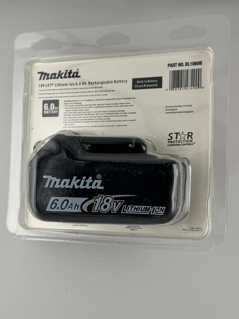 Аккумулятор для Makita BL1860B LXT 18V 6 Ah (29439935) - фото 2