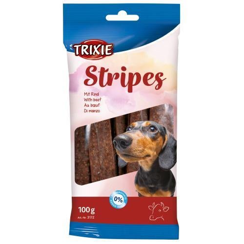 Ласощі для собак Trixie Stripes Light 100 г яловичина