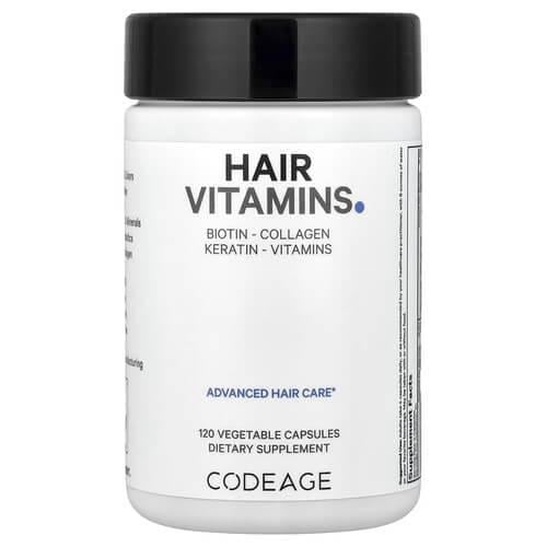 Комплекс для кожи волос и ногтей Codeage Hair Vitamins 120 растительных капс. (AGE-00849)