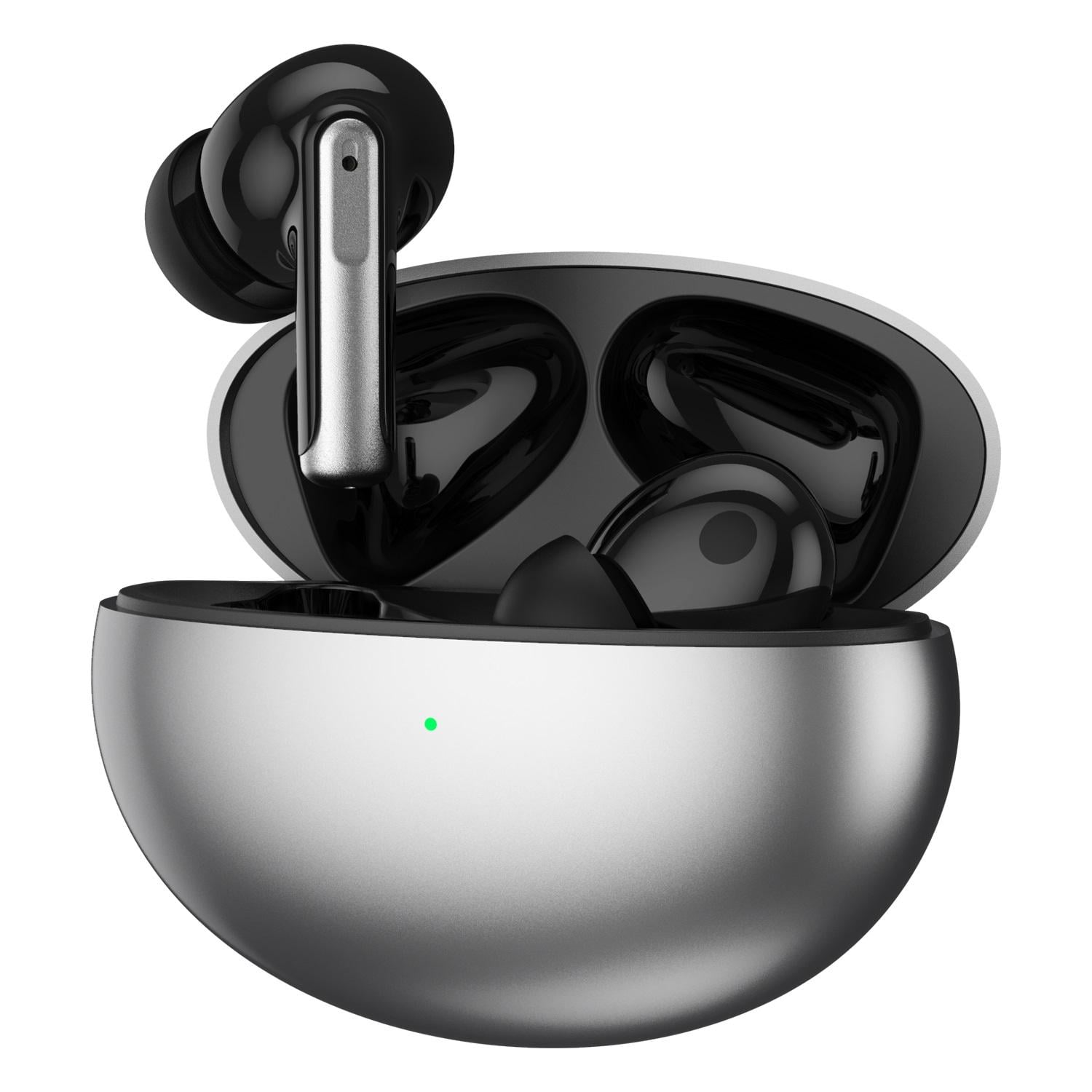 Наушники беспроводные Hator Hyperpunk Truedots SyncHUB Bluetooth 5.4 IPX4 Black/Silver (HTA430)