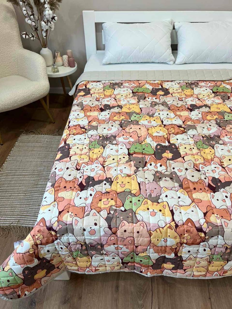 Одеяло для детей Котики 150х210 см (П4К-al-dut-001)