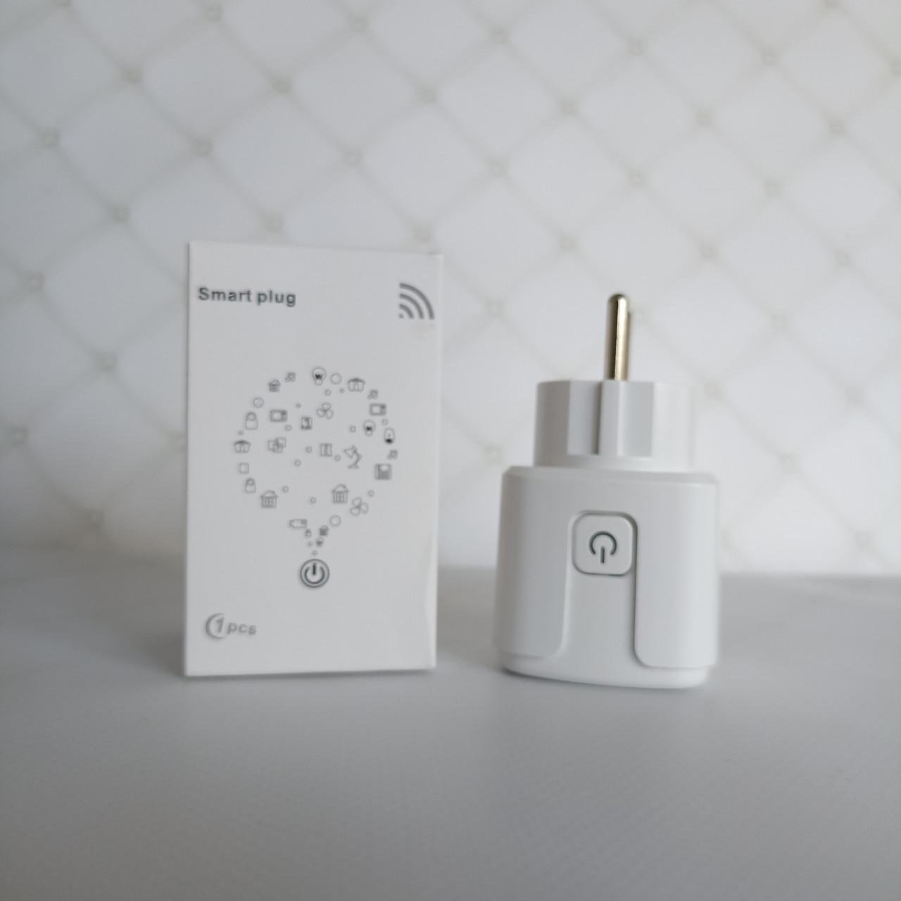 Розумна розетка Tuya Smart Life 16А лічильником електроенергії Білий (2612939336) - фото 5 Розумна розетка Tuya Smart Life 16А лічильником електроенергії Білий (2612939336) - фото 5