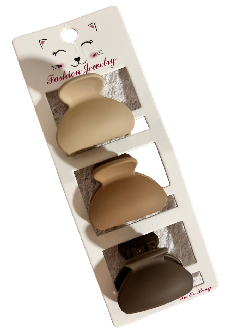 Шпильки-крабики для волосся Мінімалізм 3 шт. (57623) Шпильки-крабики для волосся Мінімалізм 3 шт. (57623)