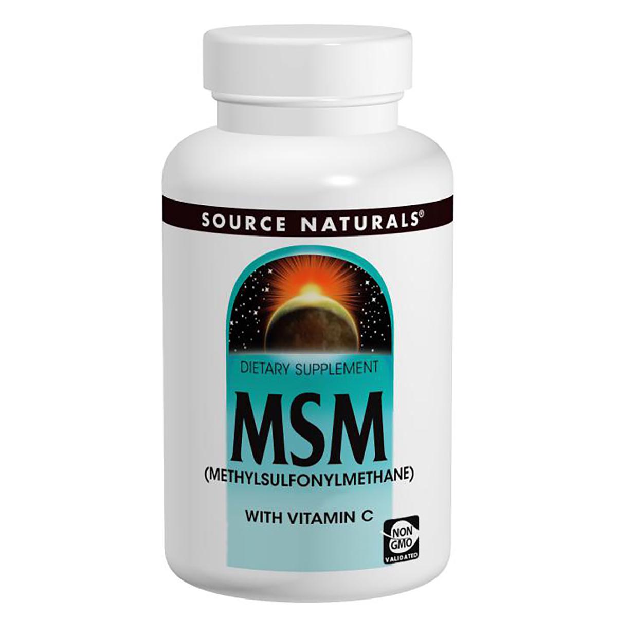 Метілсульфонілметан Source Naturals з вітаміном С 1000 мг 60 таблеток (SN1288)