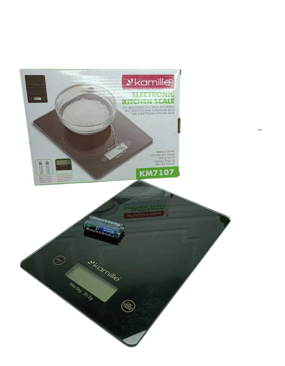 Весы кухонные Kamille KM-7107 до 5 кг Черный