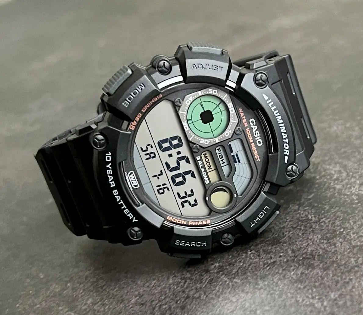 Наручные часы мужские Casio WS-1500H-1A Fishing Timer - фото 3