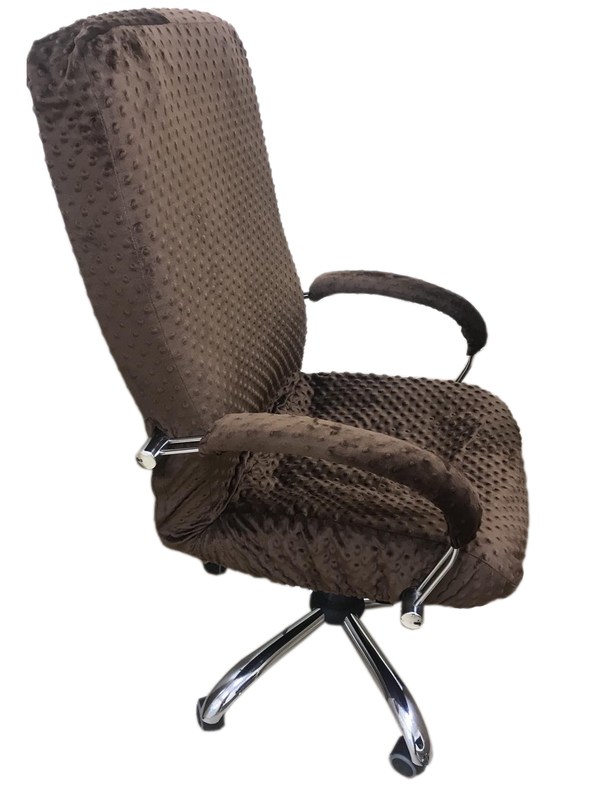 Чехол на кресло с подлокотниками Виста / универсальный / натяжной / для мягкой мебели / на резинке
