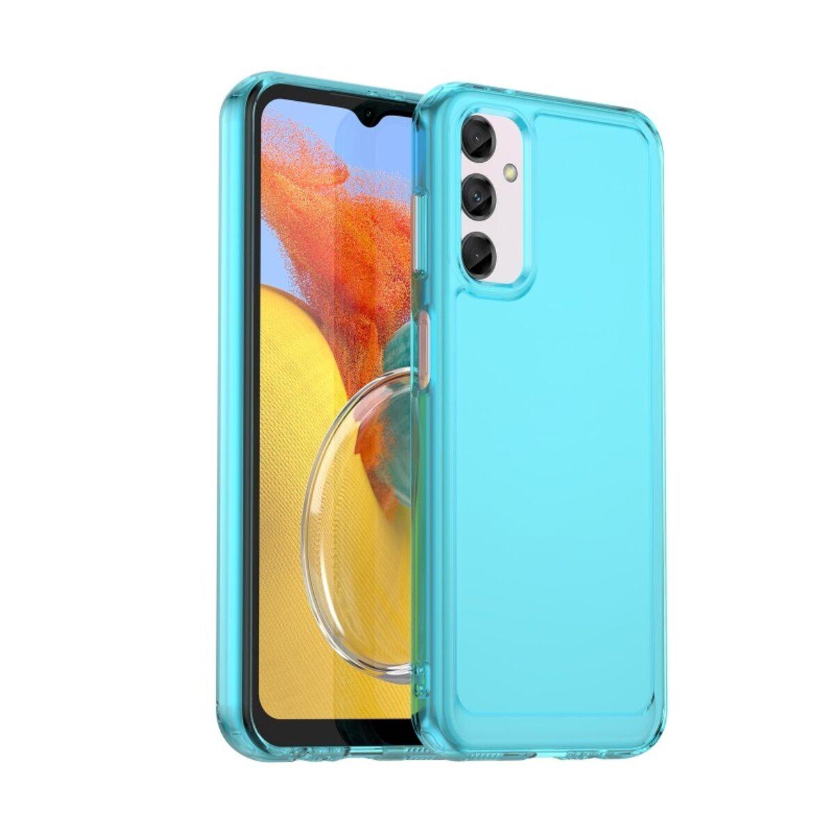 Противоударный чехол для Samsung Galaxy M14 5G Cosmic Clear Color 2 mm / Transparent Blue