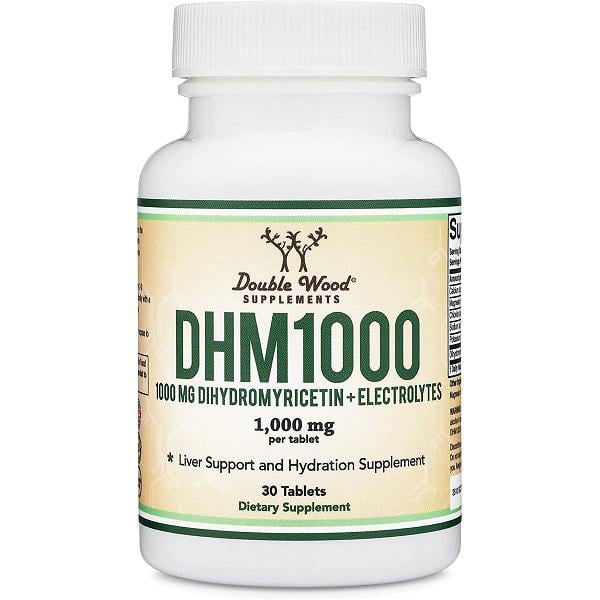 Комплекс для профілактики печінки Double Wood DHM 1000 mg + Electrolytes 30 Tabs