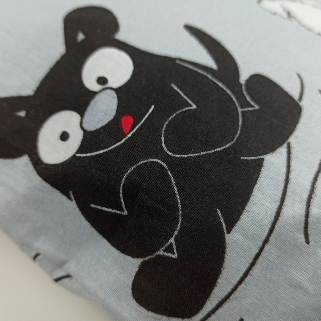 Наволочка Бульдоги на сером 40х40 см хлопок (SH-4019-TXPWCO-UA-25) - фото 2