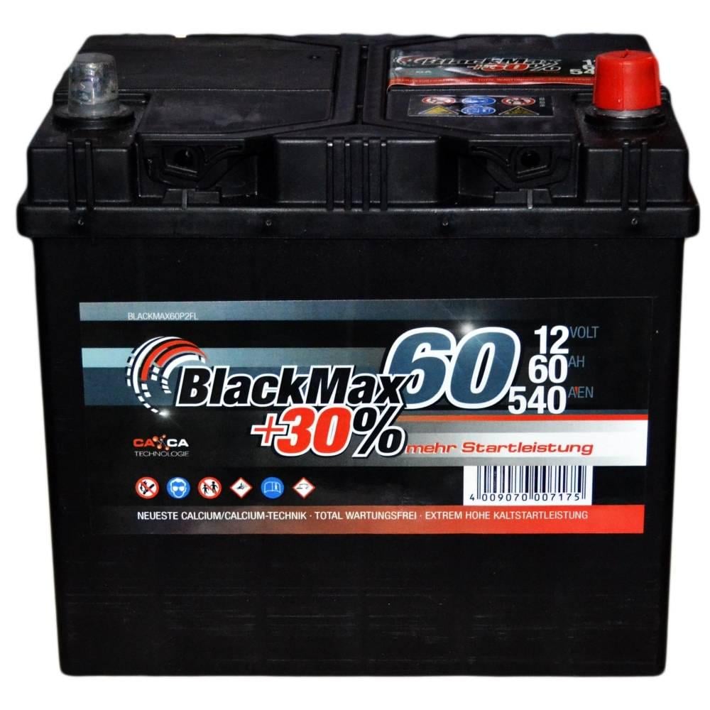 Акумулятор автомобільний BlackMax 6СТ-60 Ah АзЕ ASIA 540A EN B4024 (23057)