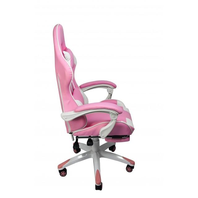 Крісло геймерське Bonro B-870 з підставкою для ніг Рожевий - фото 3 Крісло геймерське Bonro B-870 з підставкою для ніг Рожевий - фото 3