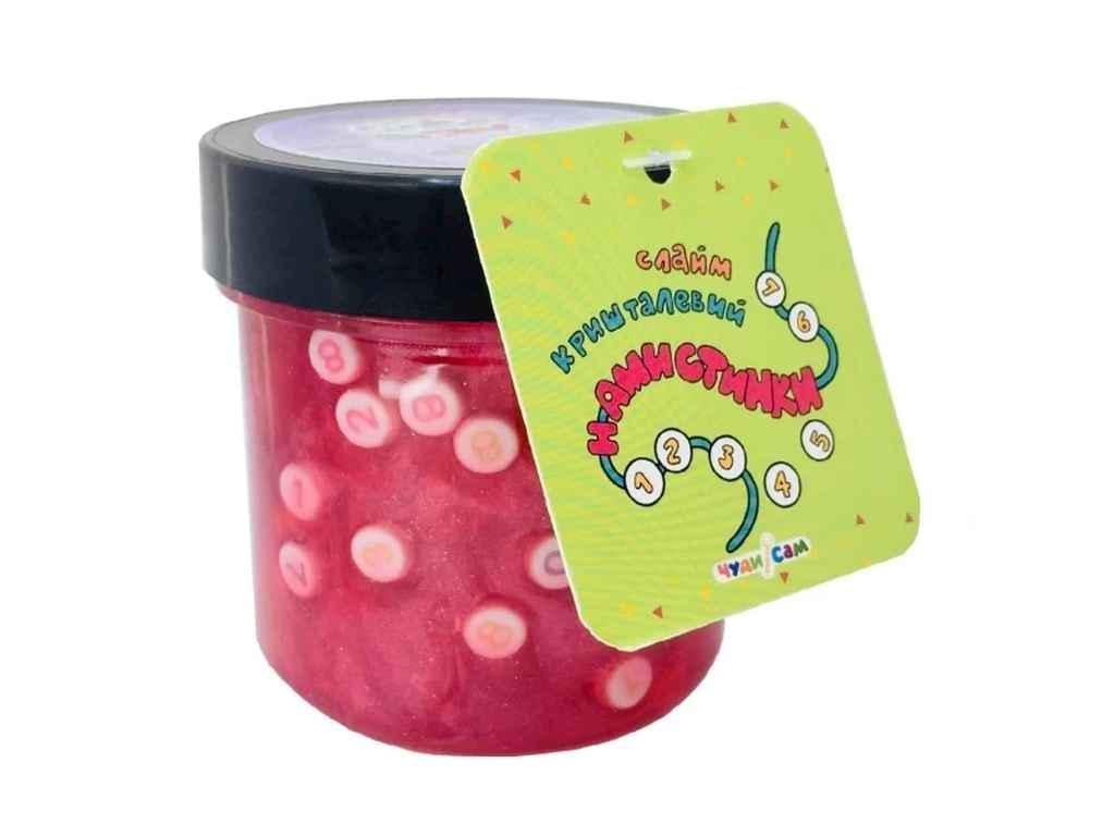 Слайм Чуди Сам кристаллический Намисники перламутровый 125 г Малиновый (929166)