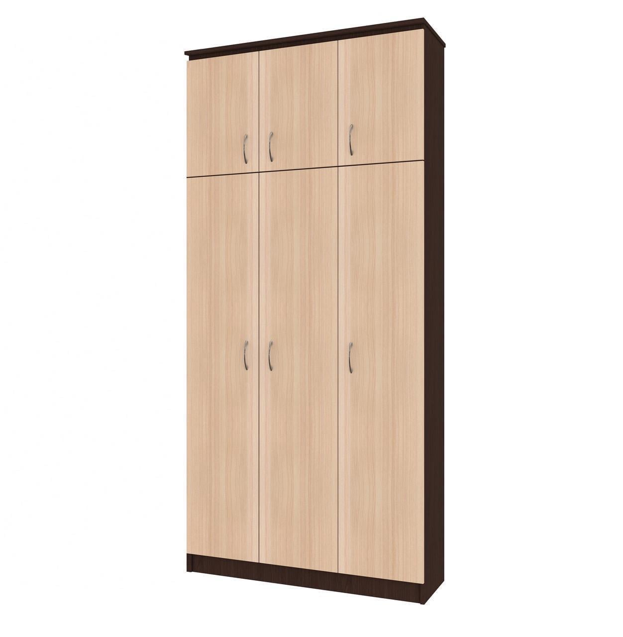 Прихожая МАКСИ-МЕбель Пальмира Шкаф 1,1м, 3-х-дверный плюс Венге магия/Дуб молочный (11160)