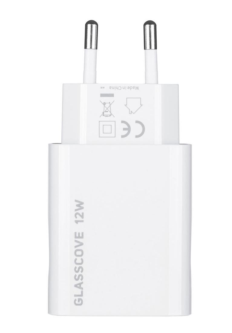 Зарядное устройство Glasscove TC-012A 2,4 A 12 W 2xUSB White (3_00662) - фото 2