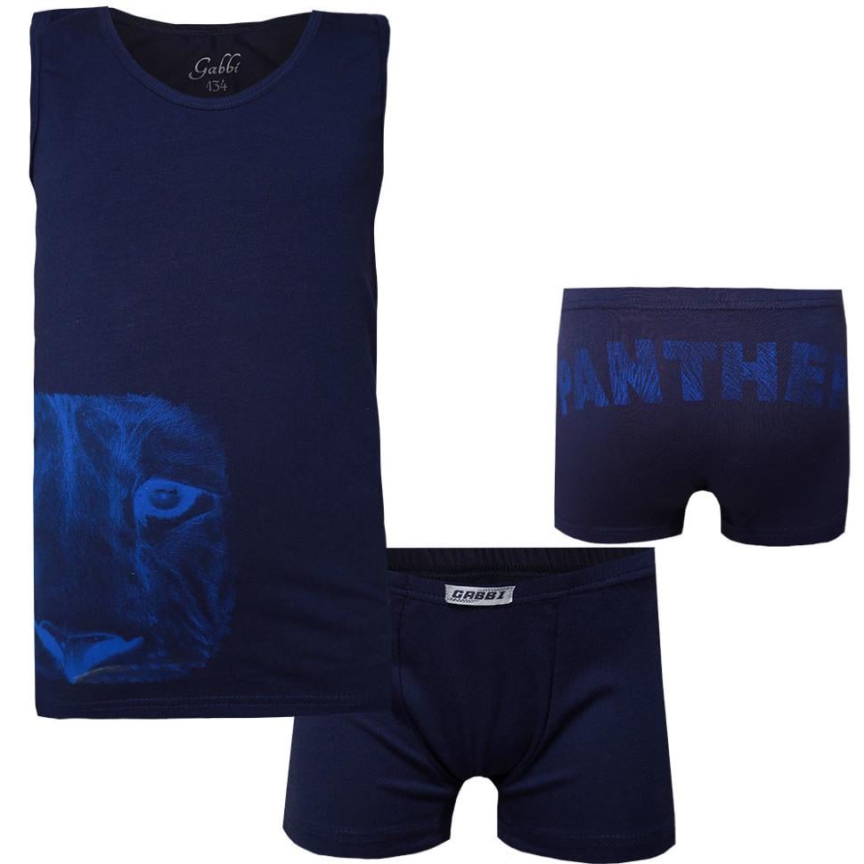 Комплект белья детский для мальчика хлопковый Gabbi КТМ-19-14 146 см Синий (11720)