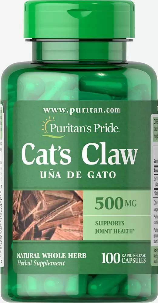 Котячий кіготь Puritan's Pride Cat's Claw 500 мг 100 Caps