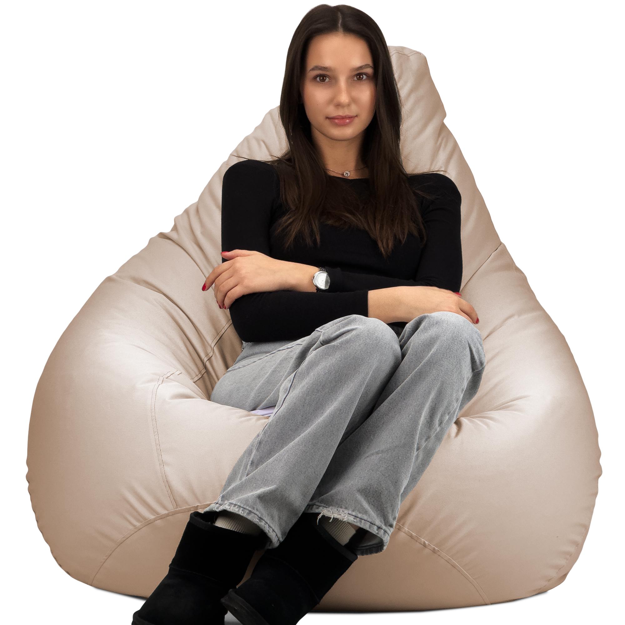 Кресло-мешок Студия Комфорта Груша оксфорд флекс 150х100 см Бежевый (9012314) - фото 2 Кресло-мешок Студия Комфорта Груша оксфорд флекс 150х100 см Бежевый (9012314) - фото 2