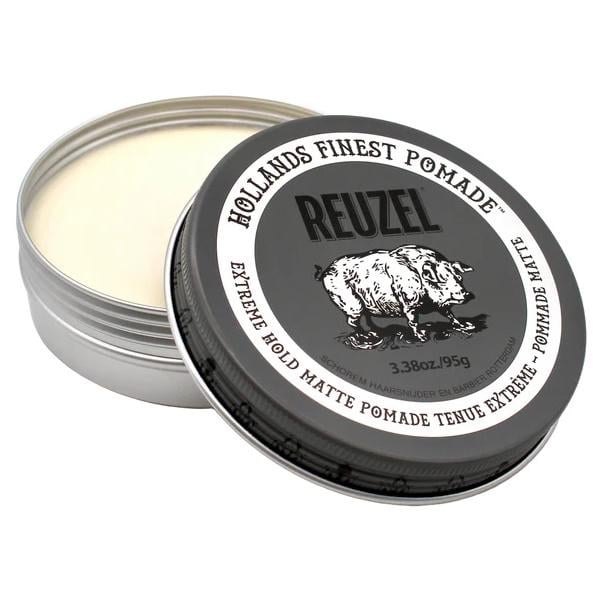 Матова помада для волосся REUZEL Extreme Hold Matte Pomade сильна фіксація 95 г (РУЗ185)