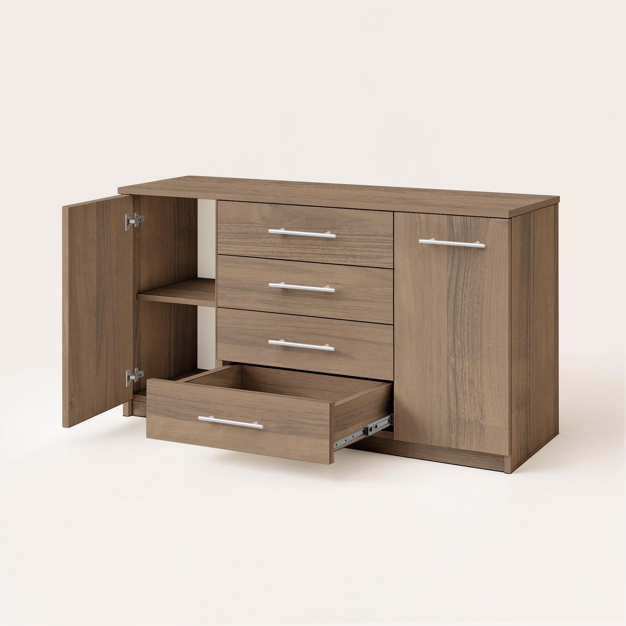 Комод Standart 4+2 1250х350х810 мм Орех Экко - фото 3