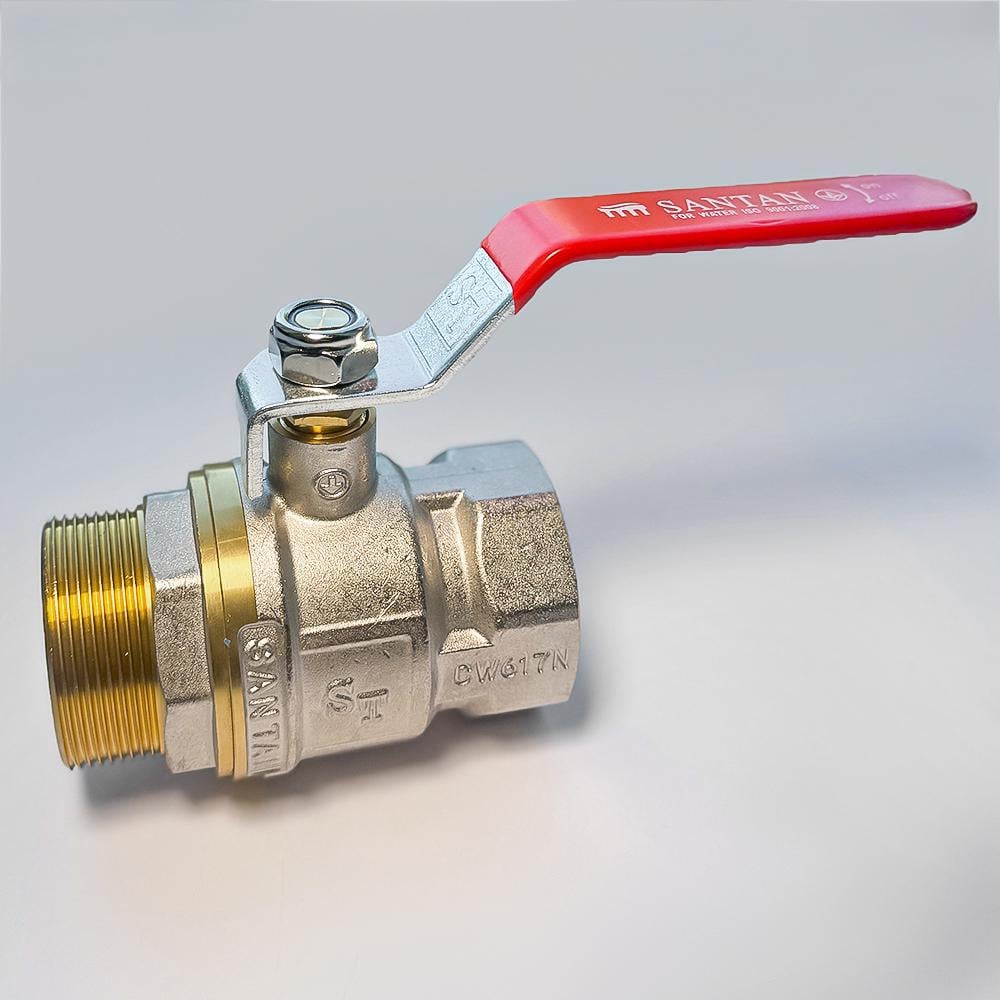 Кран шаровой для воды SANTAN Professional 605 2" наружный-внутренний Красный (63985) - фото 2 Кран шаровой для воды SANTAN Professional 605 2" наружный-внутренний Красный (63985) - фото 2