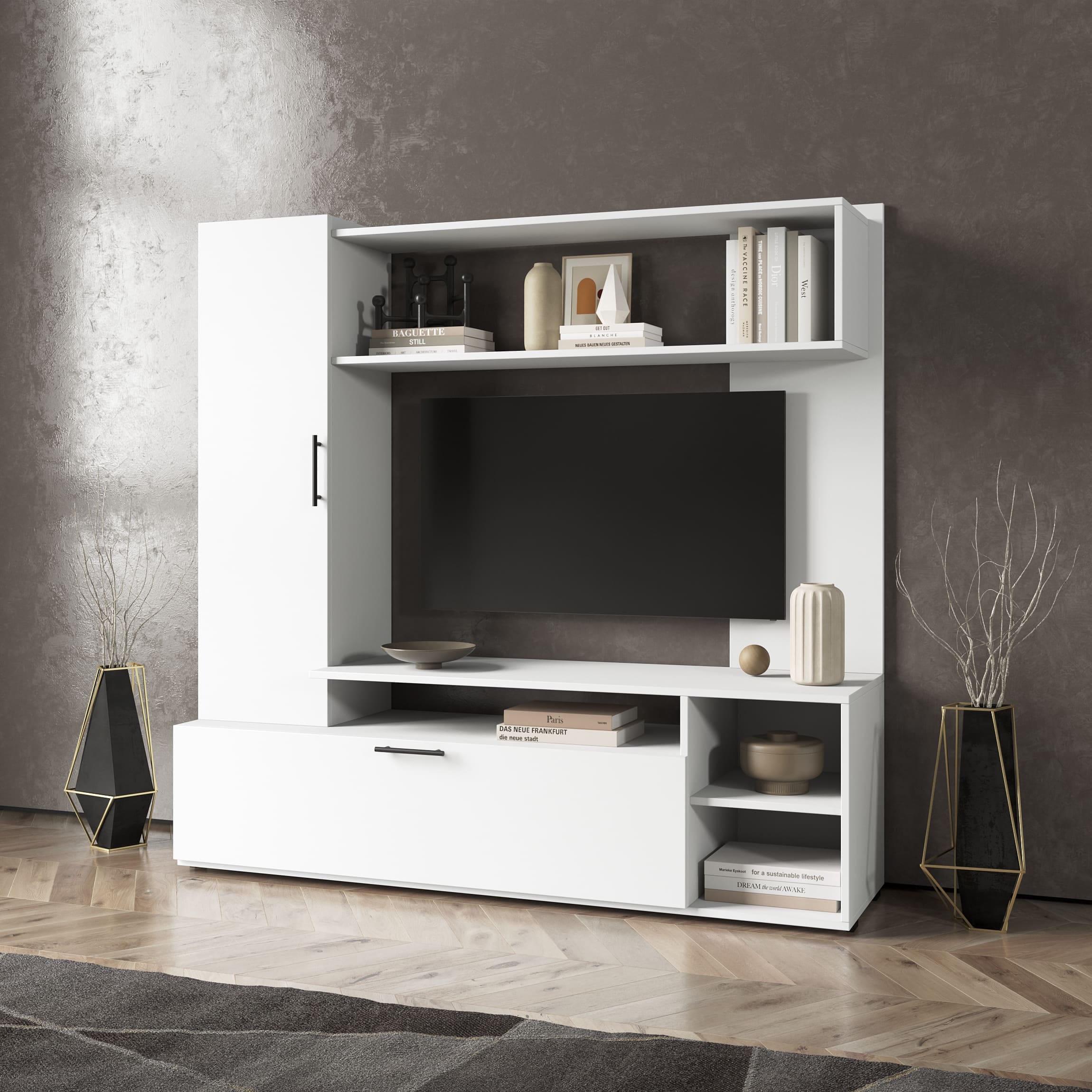 Стенка в гостиную под ТВ Белый (380665)