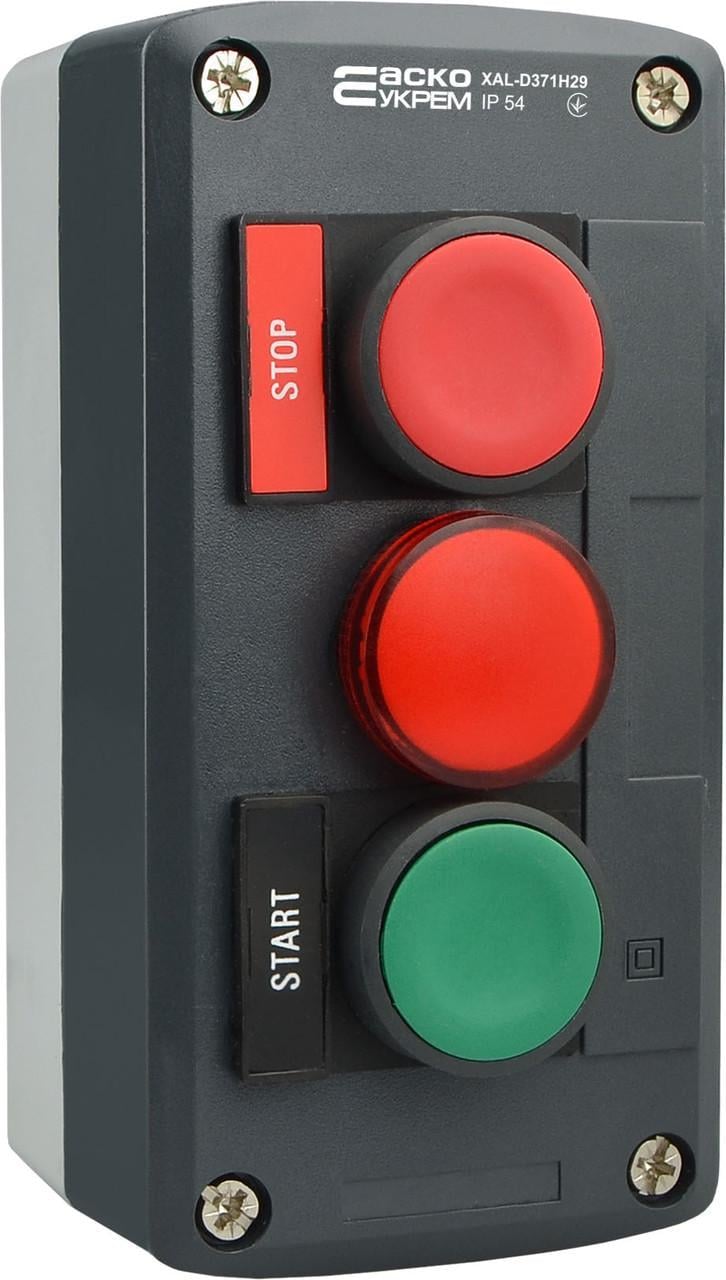 Пост тримісний XAL-D371H29 Старт-Стоп-Сигнальна арм. (A0140020069)