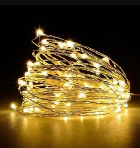 Гірлянда нитка 50 LED USB 5 м Теплий білий (4685) - фото 1