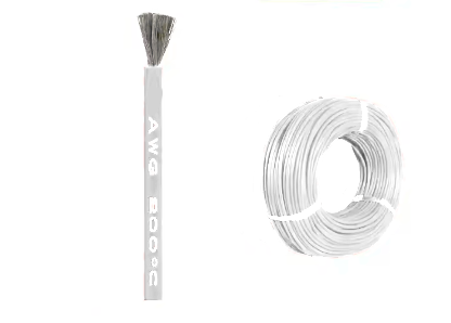 Кабель 22AWG провід мідь луджений в силіконовій ізоляції багатожильний 1 м 0,3 мм2 Білий - фото 2 Кабель 22AWG провід мідь луджений в силіконовій ізоляції багатожильний 1 м 0,3 мм2 Білий - фото 2
