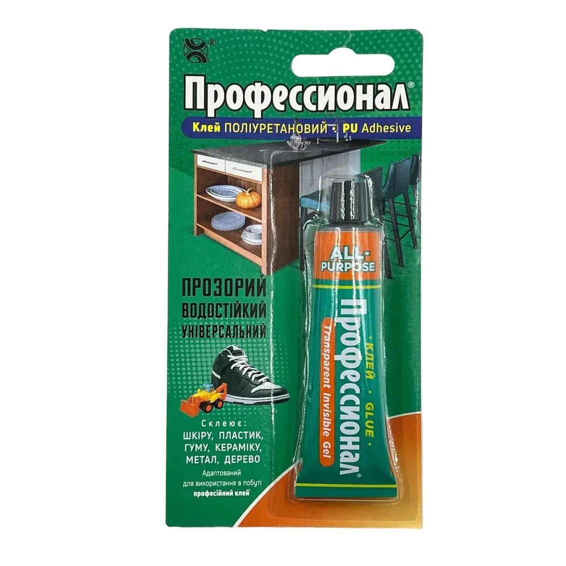 Клей поліуретановий Хімік-Плюс "Профессионал" універсальний прозорий 35 мл (28716155) Клей поліуретановий Хімік-Плюс "Профессионал" універсальний прозорий 35 мл (28716155)