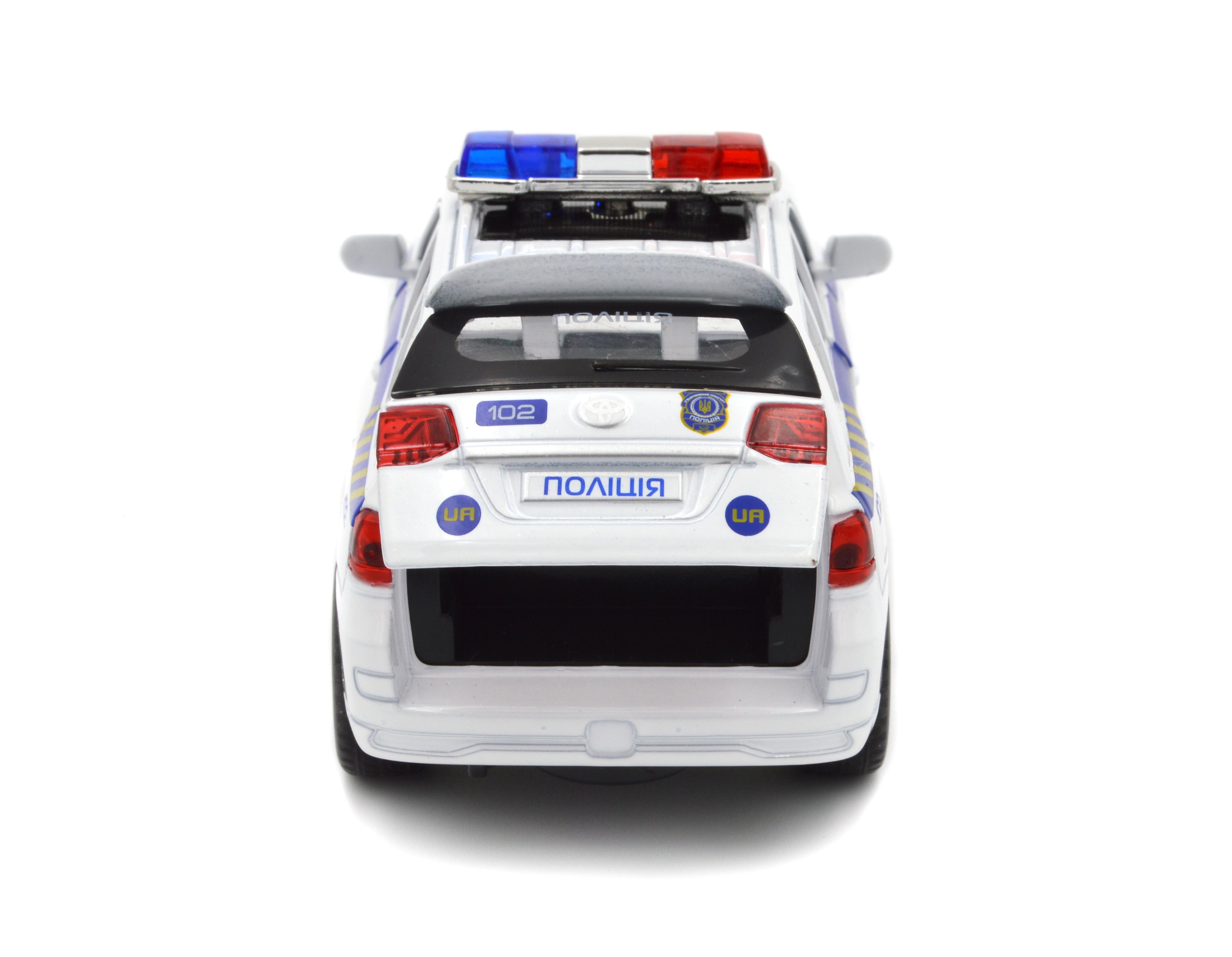 Модель металлическая Toyota Land Cruiser Полиция инерция/звук/свет фар 1:32 (41153) - фото 4 Модель металлическая Toyota Land Cruiser Полиция инерция/звук/свет фар 1:32 (41153) - фото 4