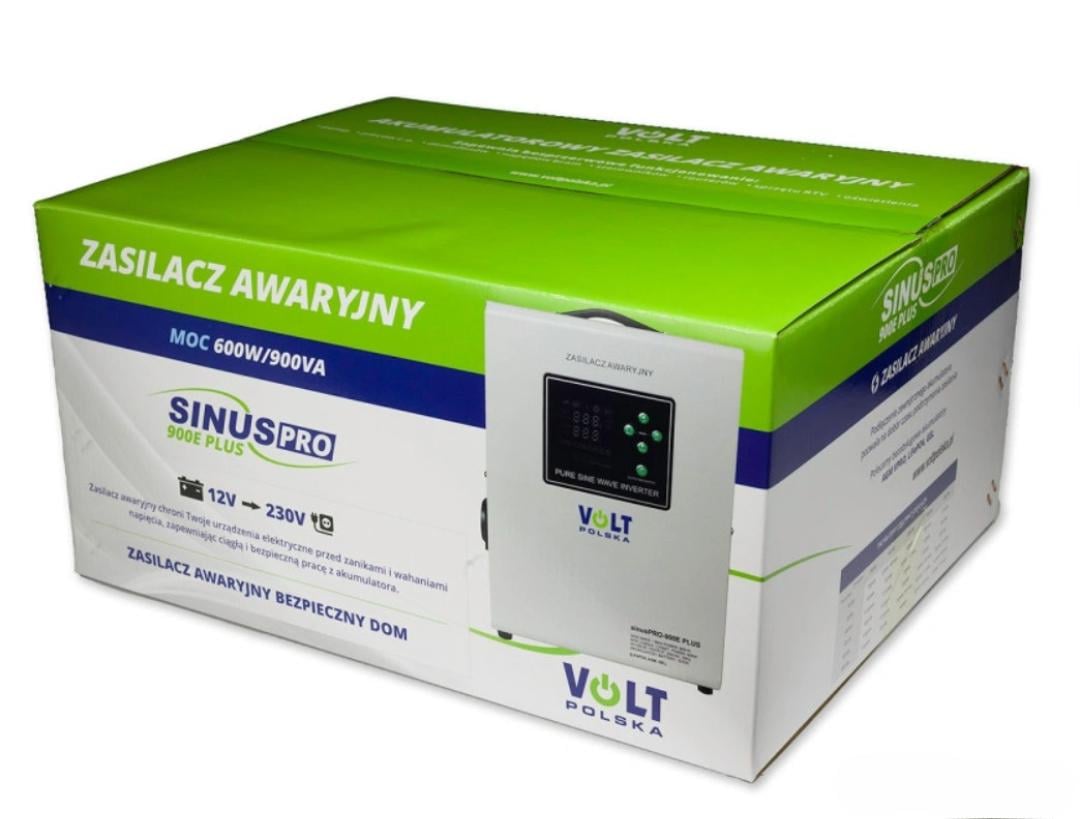 Інвертор Volt Polska SINUS PRO 900 E PLUS 12/230 V 600/900 W - фото 3