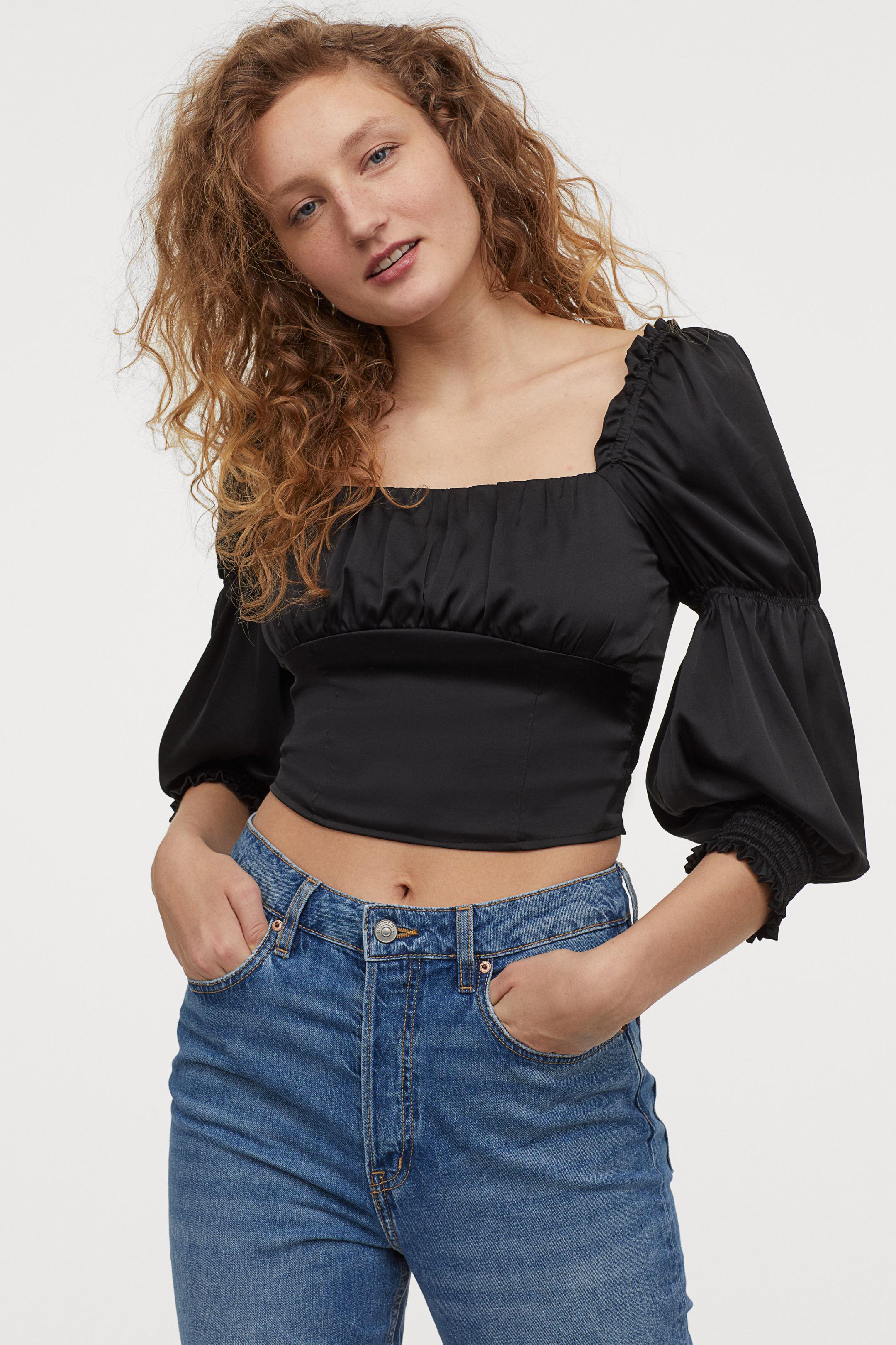 Блуза р. 42 Черный (8520920RP5) - фото 2 Блуза р. 42 Черный (8520920RP5) - фото 2